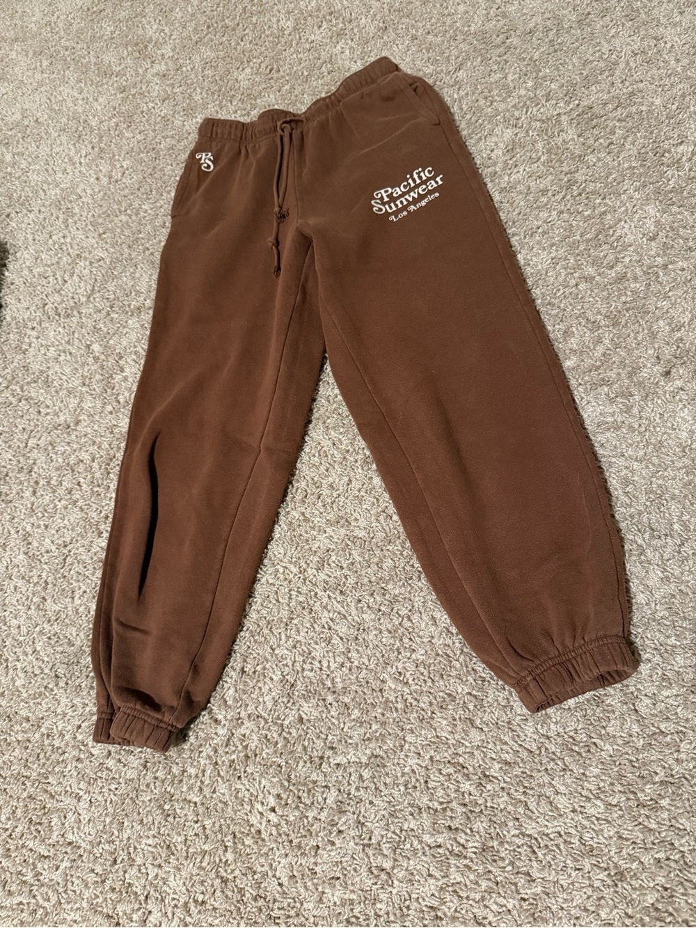 Pacific Sunwear Brown Fleece Joggers